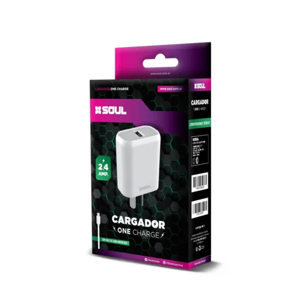 Cargador SOUL One Charge 2.4A