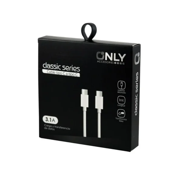 Cable TIPO C a TIPO C ONLY 3.1A
